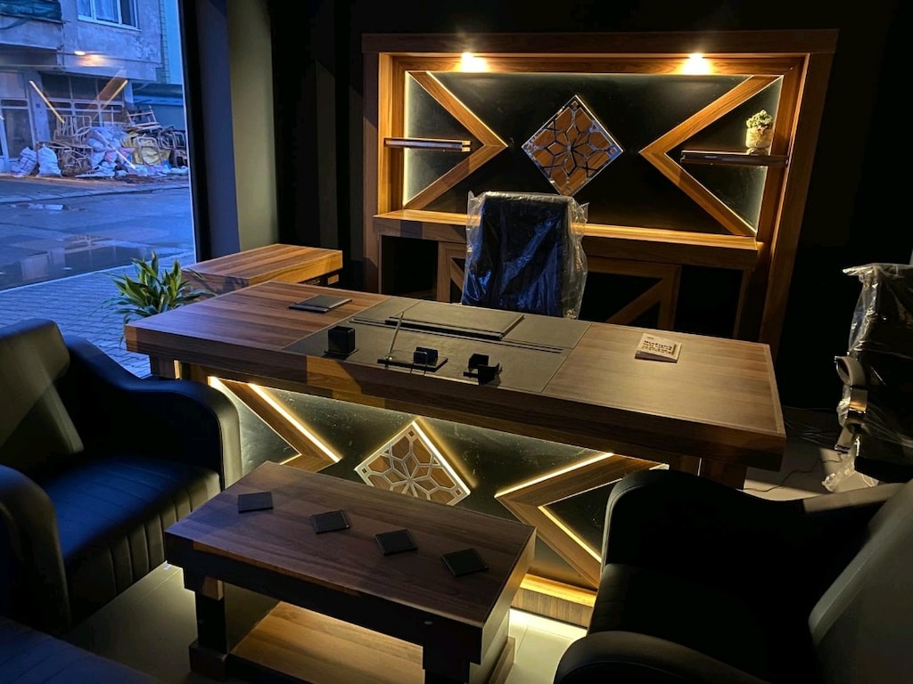 Ofis Mobilyası Makam Odası Büro Takımı - 13