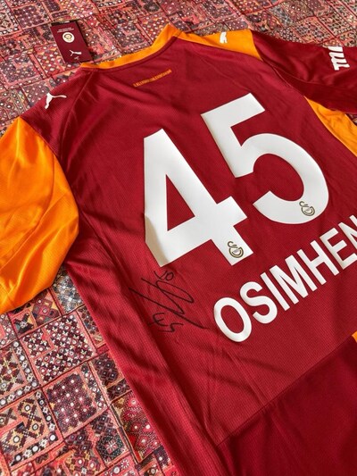 L beden Galatasaray Güncel Sezon İmzalı Forması Futbol osimhe