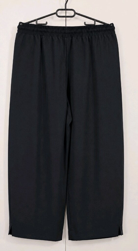 L-XL Geniş Bol Paça Kadın Günlük Keten Pantolon - 5