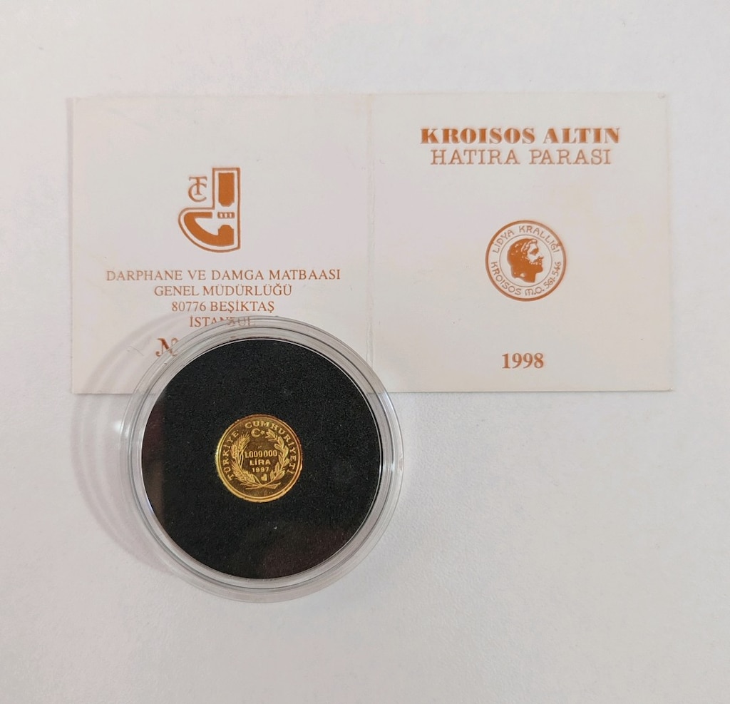 Kroisos Hatıra Altın Parası Darphane Sertifikalı - 4