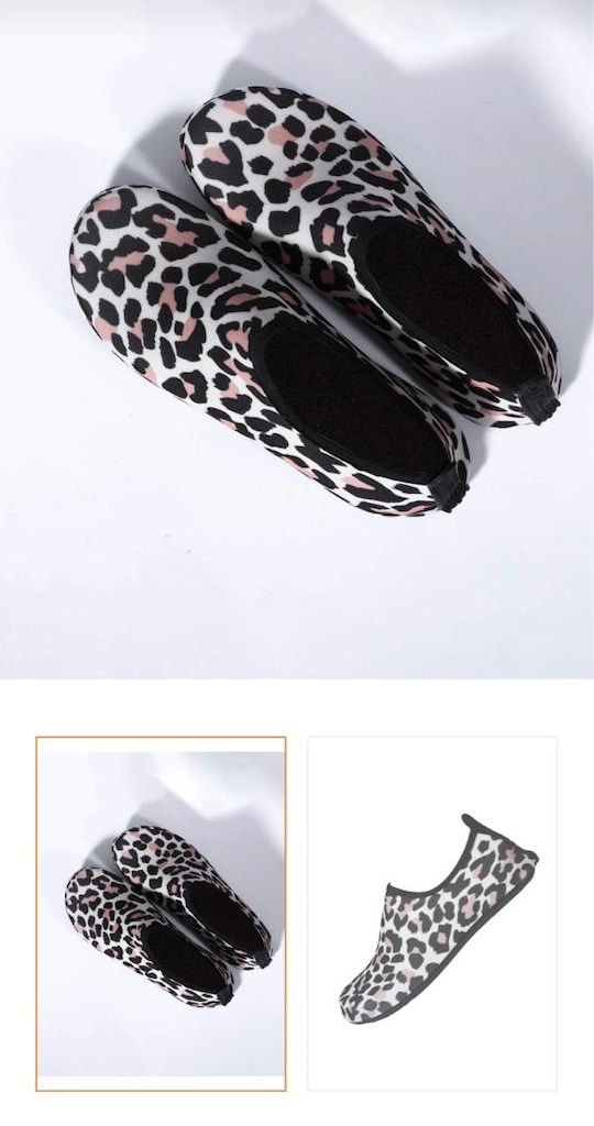Leopar Desenli Deniz Ayakkabısı