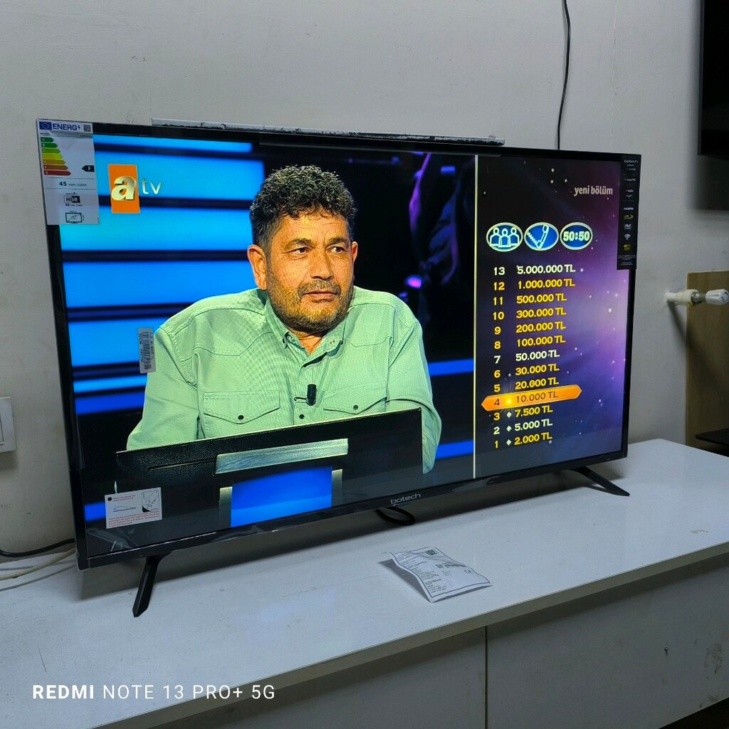 Botech 110 Ekran Sıfır Android LED TV kutusunda - 14