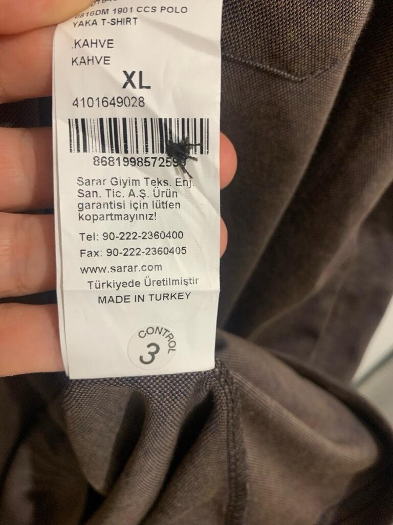 etiketli C.C.S Sarar XL beden Kahverengi T-Shirt - 6