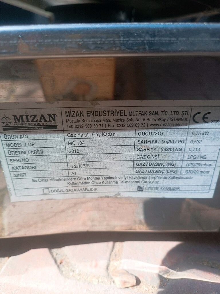 endüstriyel sanayi tipi çay kazanı semaver çayı kafeterya cafe pastane - 5