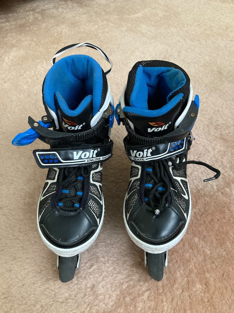 Paten - Voit Siyah-Mavi Inline – Ayarlanabilir Tokalı Tasarım - 5