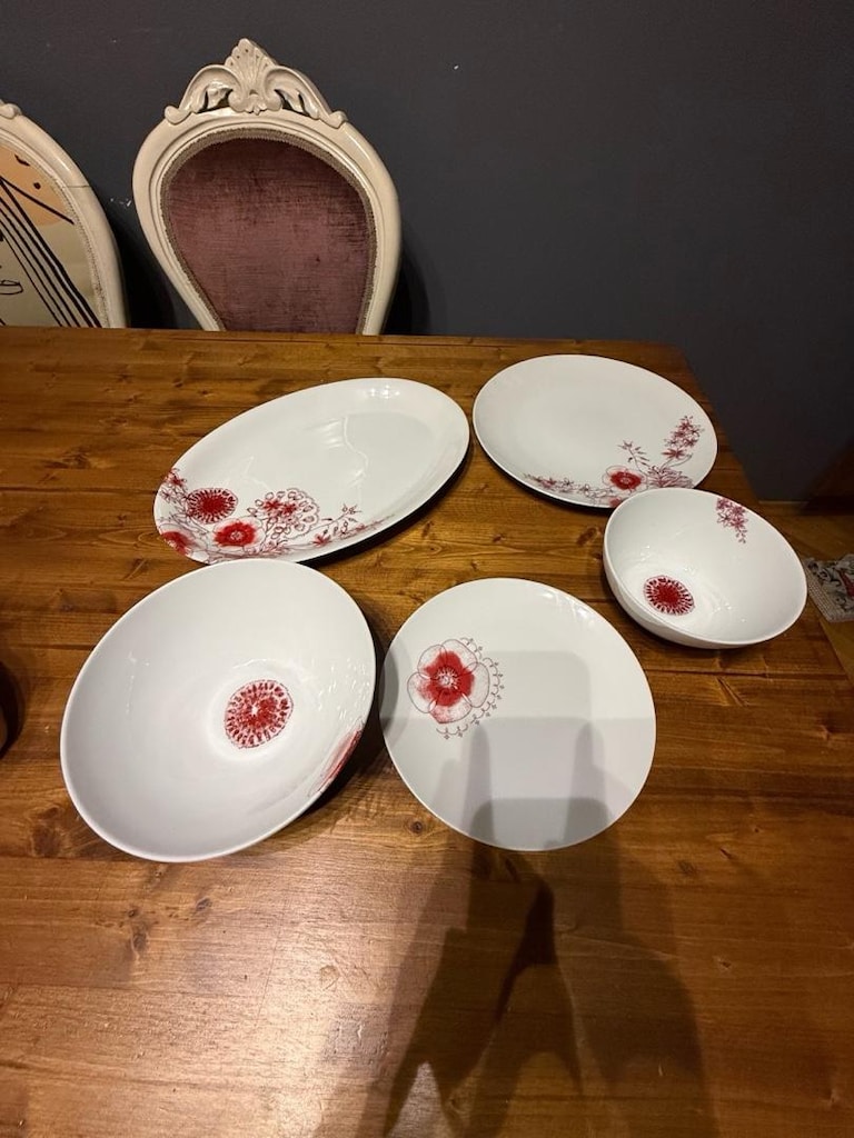 JOHN ROCHA Pomegranate 42 Parça Porselen Yemek Takımı Debenhams - 2