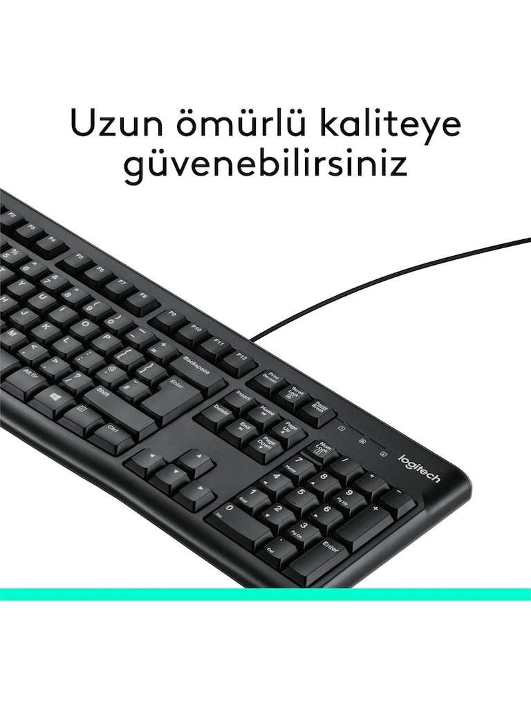 Logitech K120 Kablolu Türkçe Q Klavye - 7