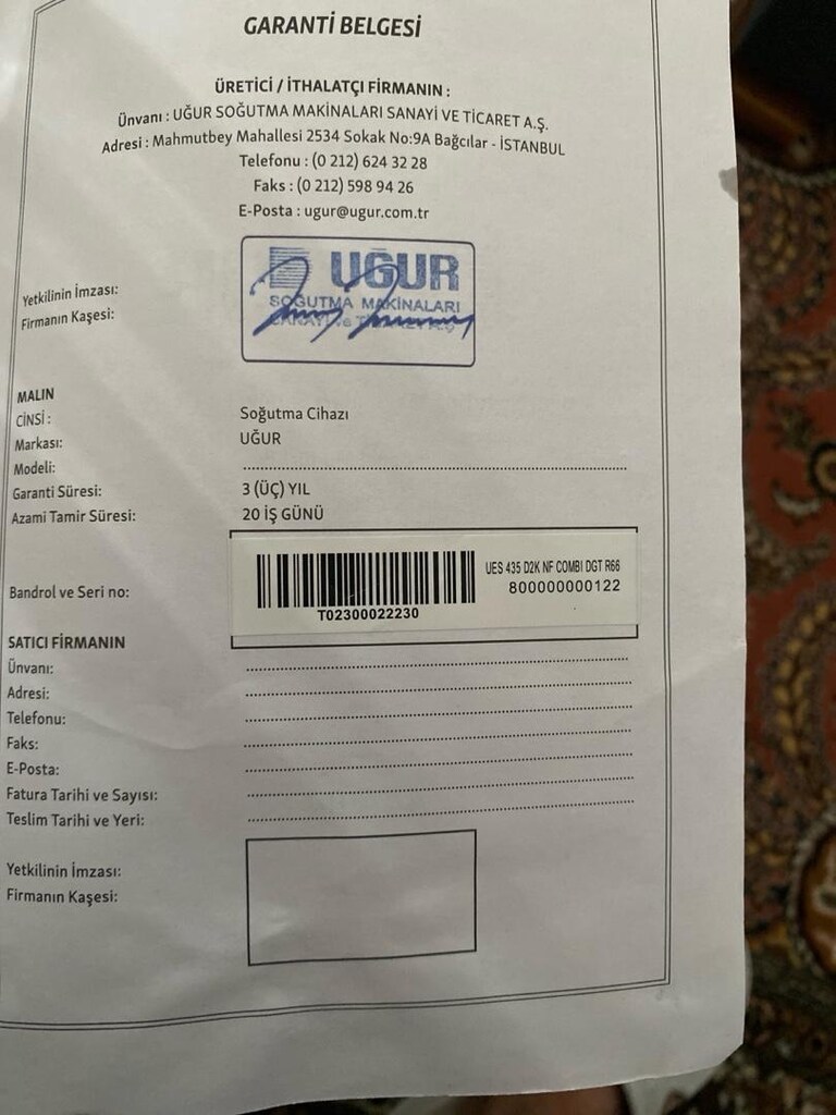 uğur buzdolabı altta dondurucu bölümü - 2