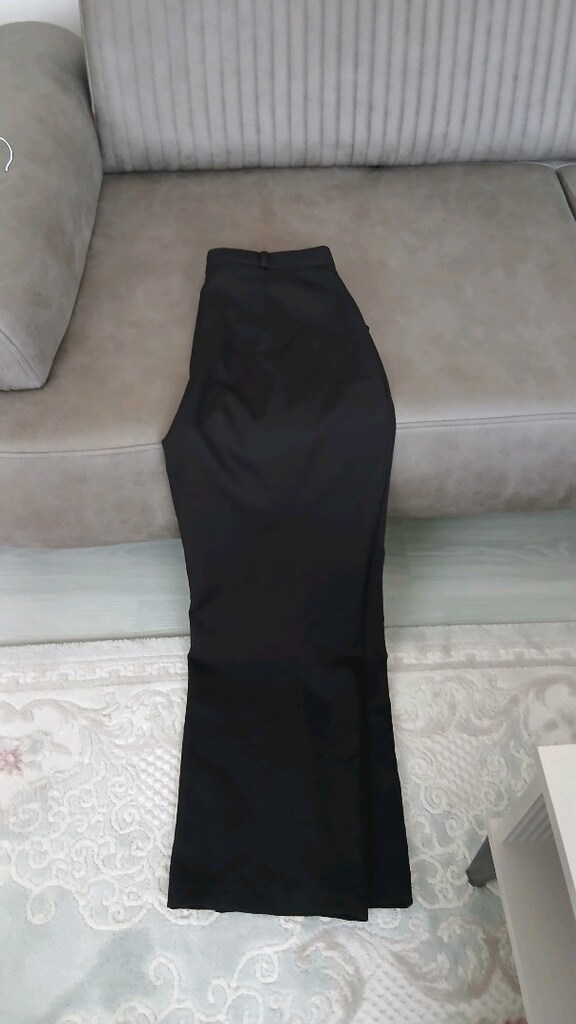 Bayan kumaş düz paça pantolon. - 9