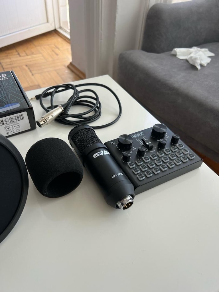 canlı yayın,podcast ve kayıt mikrofonu seti - 2