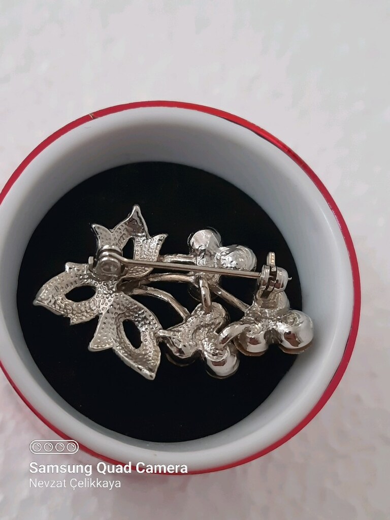 ZİRKON TAŞLI KADIN BROŞU (LÜTFEN AÇIKLAMAYI OKUYUNUZ) - 2