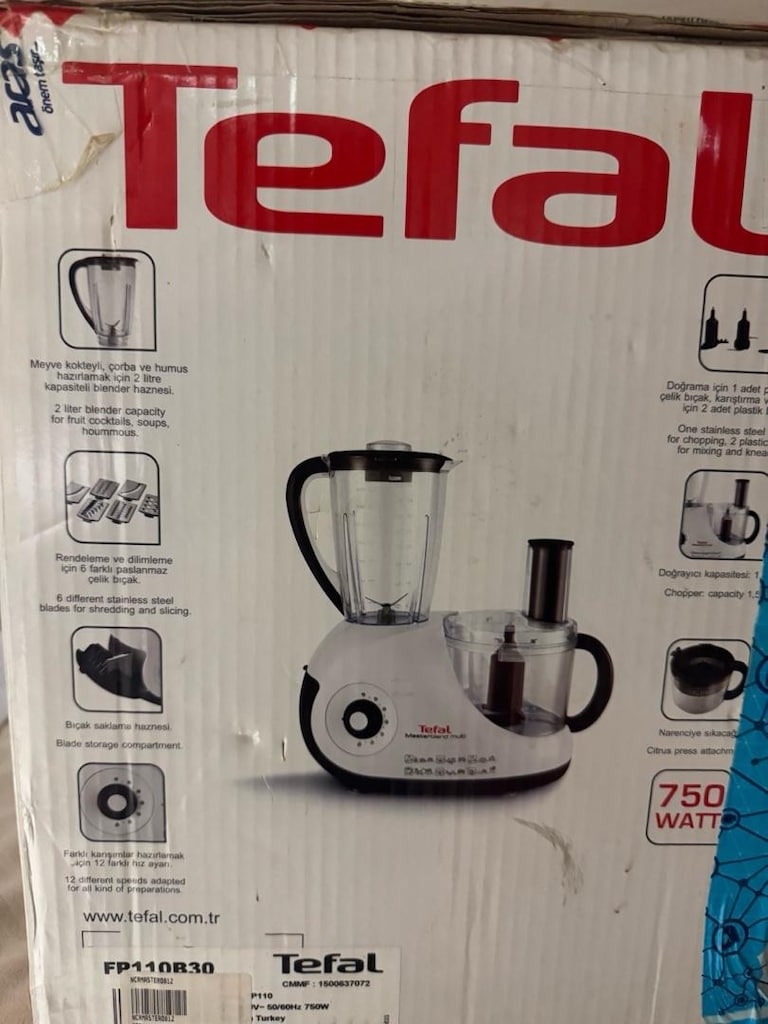Sıfır - Tefal Masterblend Multi 750W Mutfak Robotu (11 Par - 4