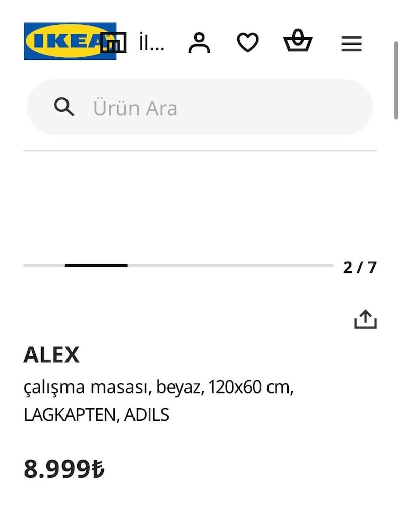 IKEA çalışma masası 120x60 - 9