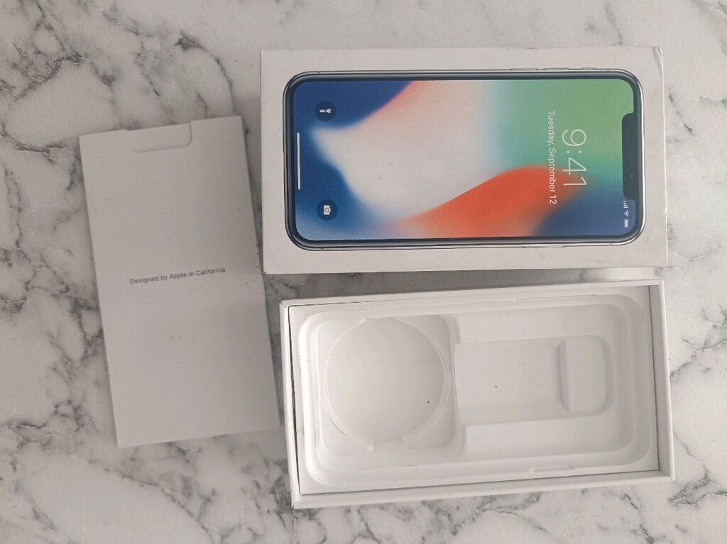 İPHONE X SİLVER 64GB BOŞ KUTU ORJİNAL - 2