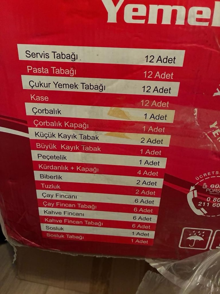 güral porselen 12 kişilik yemek takımı - 5