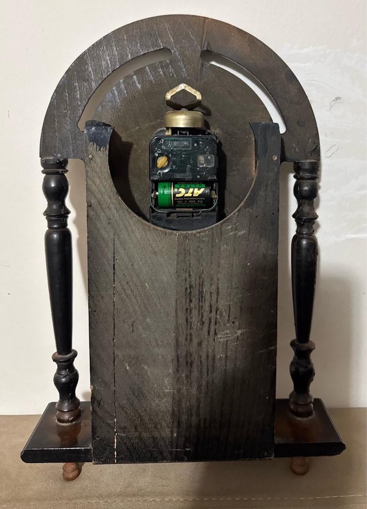 Vintage Singer Ahşap Dekoratif Quartz Duvar Saati - 10