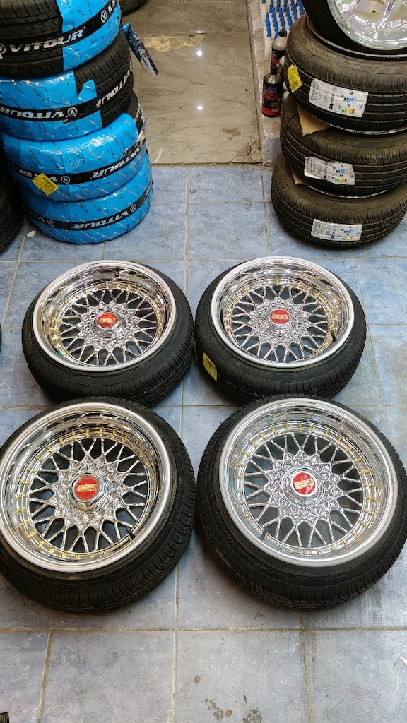16 inç sıfır krom bbs jant lastik 9/10 ofset 4*100 sıfır set rs2 - 3