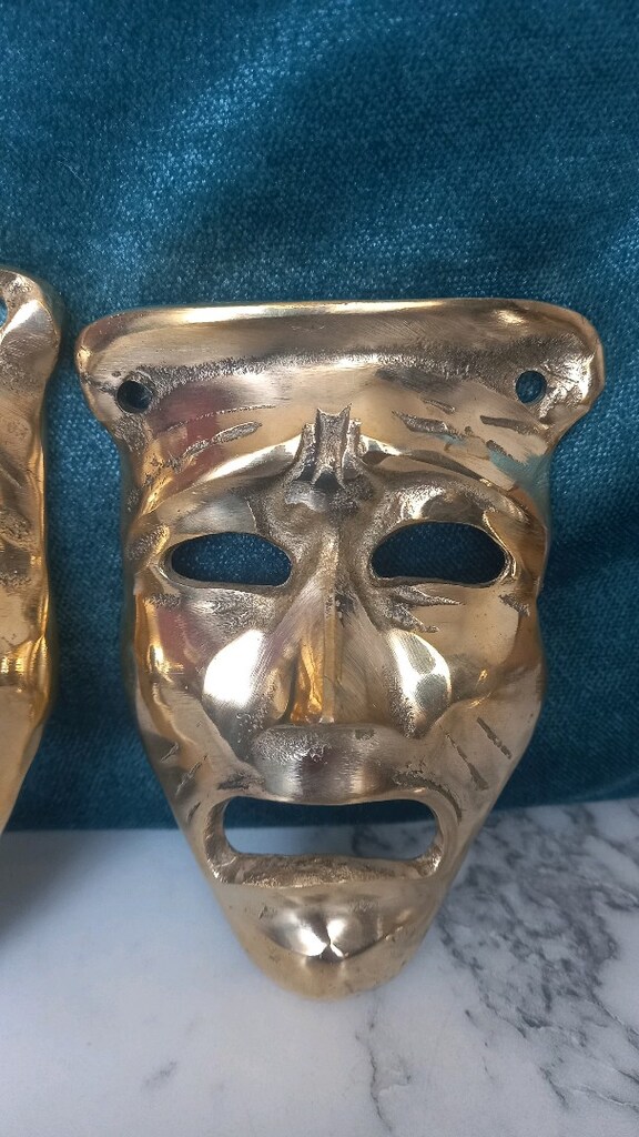 pirinç duvar maskeler. - 3