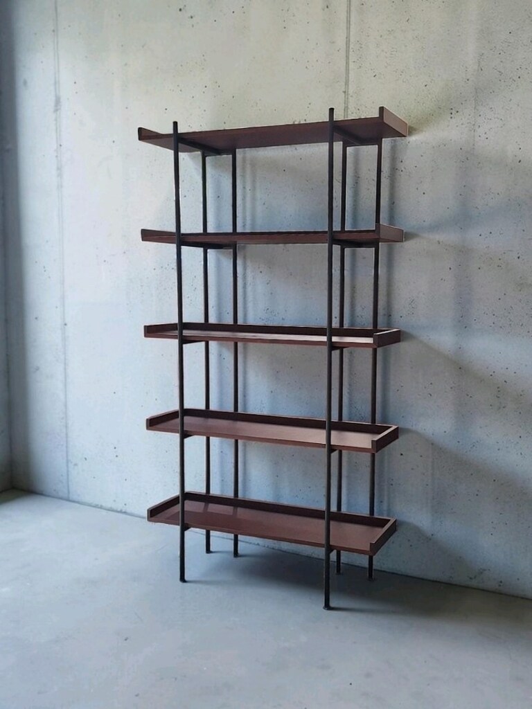 Mudo Concept Metal Masif Ahşap Kitaplık