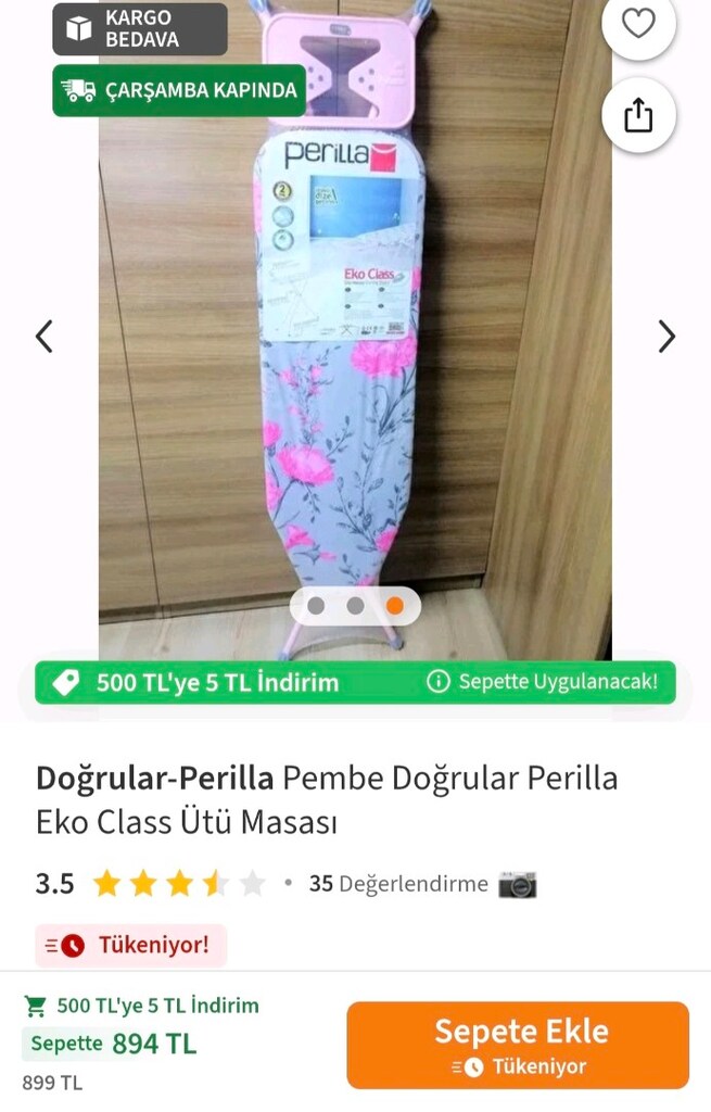 ütü masası PERİLLA İstanbul Pendik'te - 6
