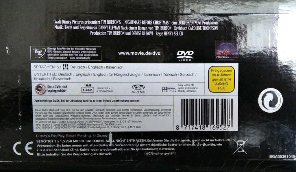 NIGHTMARE BEFORE CHRISTMAS LİMİTED EDİTİON FİGÜR VE 2 DVD SET - 9