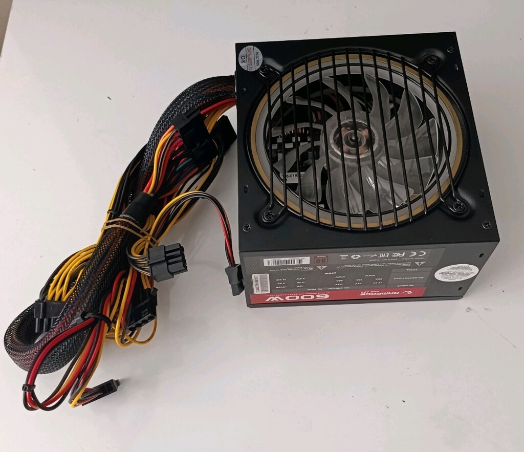 Rampage RGB-600 600W 80 Plus Bronze 12 cm RGB Fanlı Güç Kaynağı - 4