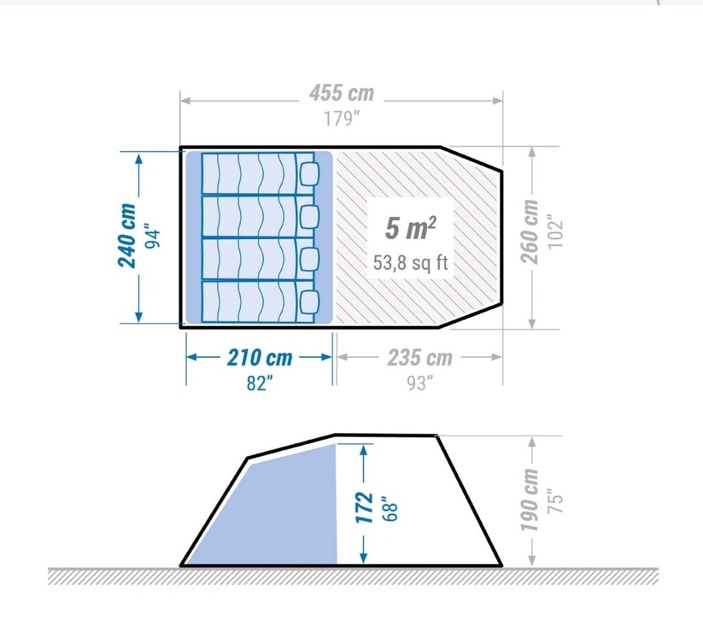 Arpenaz 4.1 çadır - 3