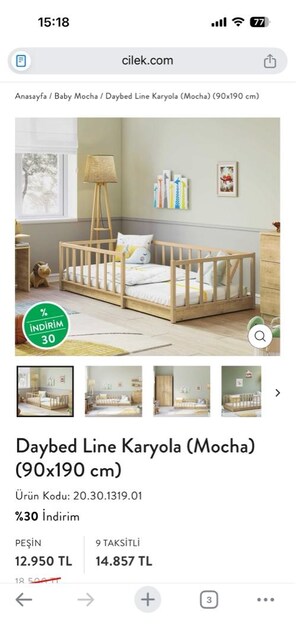 Montessori Karyola ve Yatağı