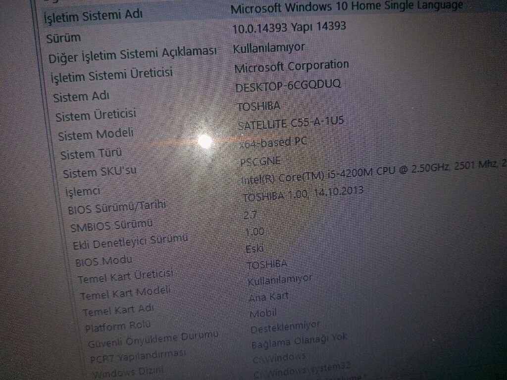 Toshiba satellite C55.A.1U5 modeli leptop - 3