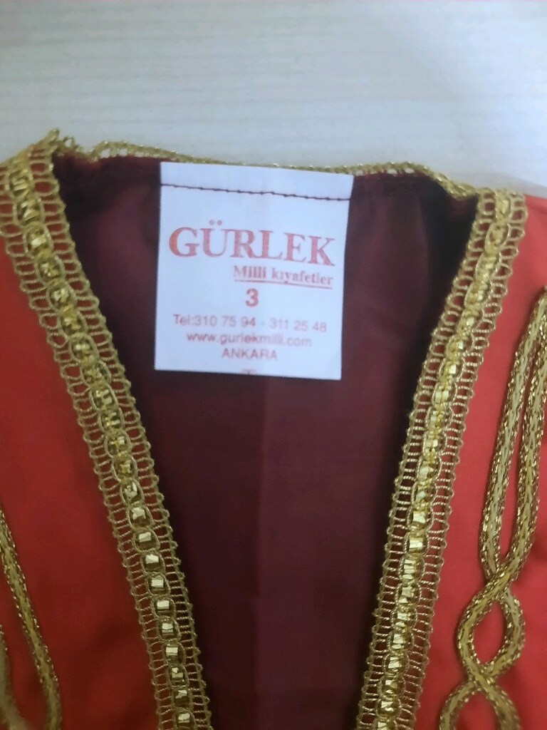Gürlek Yöresel Kız Çocuk Kostüm Takımı (9-10 Yaş) - 5