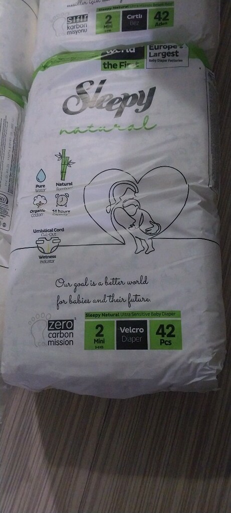 sleepy 2 numara bebek bezi 6 paket - 2