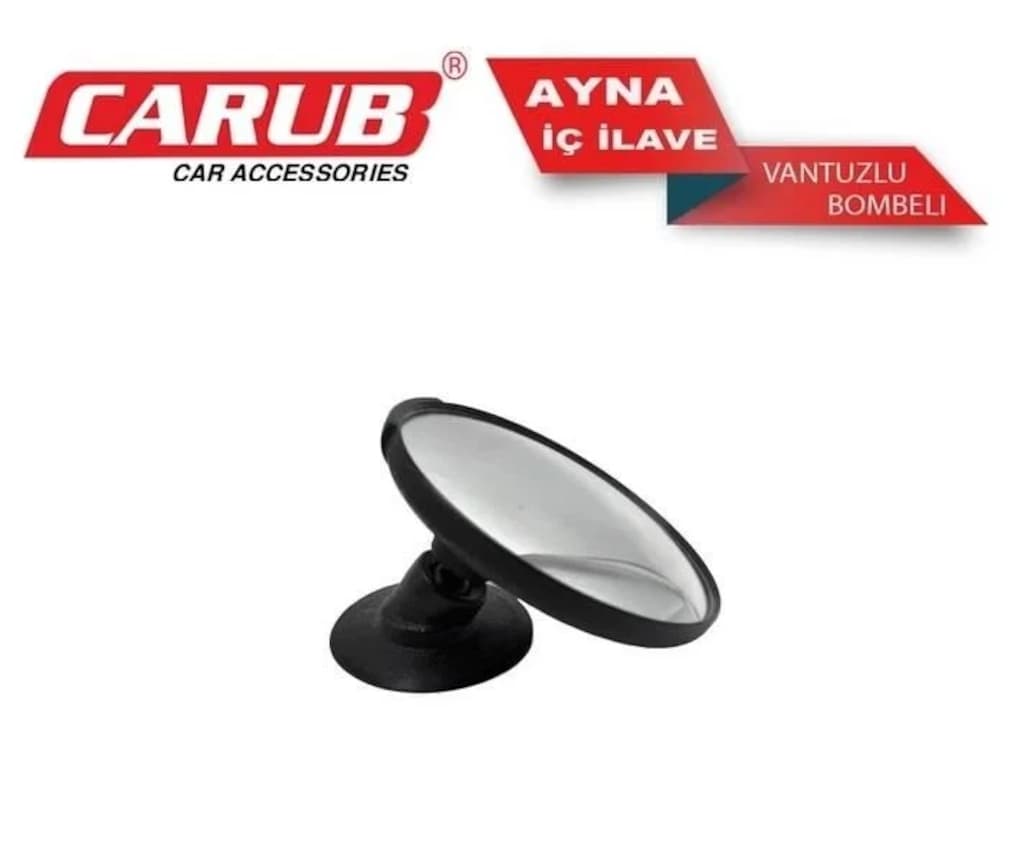 Vakumlu Araç İçi Bombeli Ayna 8 cm – Vantuzlu, Kolay Montaj - 2