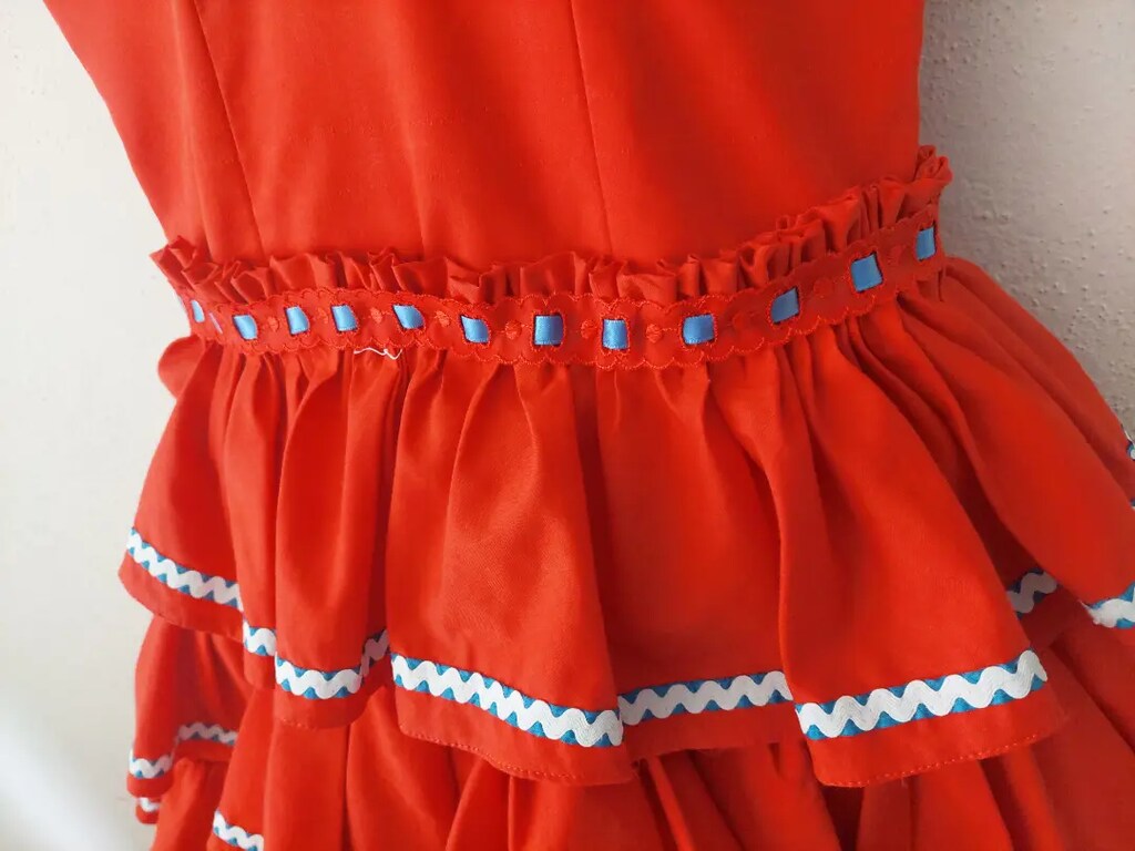 Kız çocuk flamenko elbise (ölçüler açıklama da) - 9