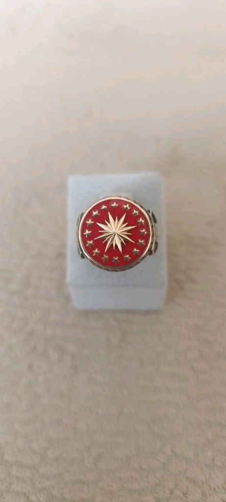 Cumhurbaşkanlığı Forsu Gümüş Yüzük 925 Ayar - 7