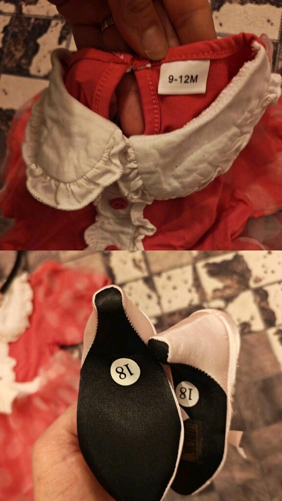 minnie mouse kostüm takım bebek - 4