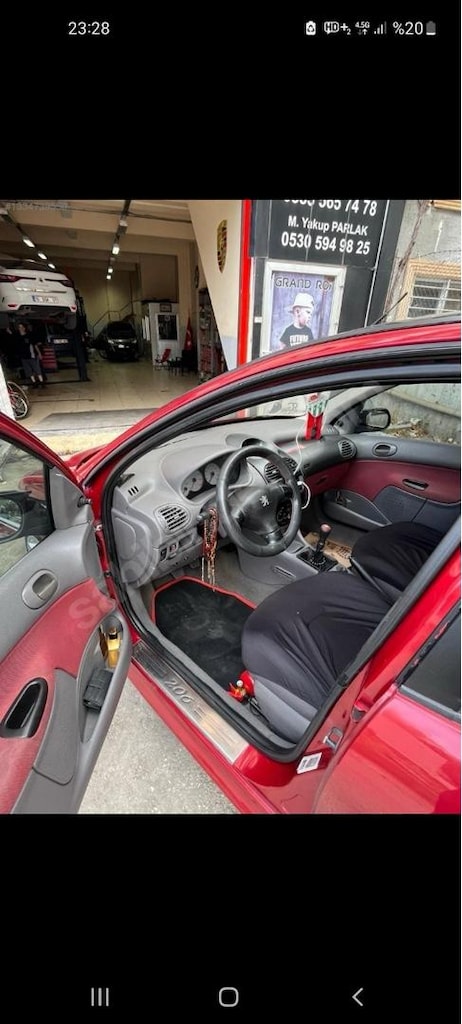 Sahibinden satılık modifiyeli Peugeot 206 colorline 1.4 - 4