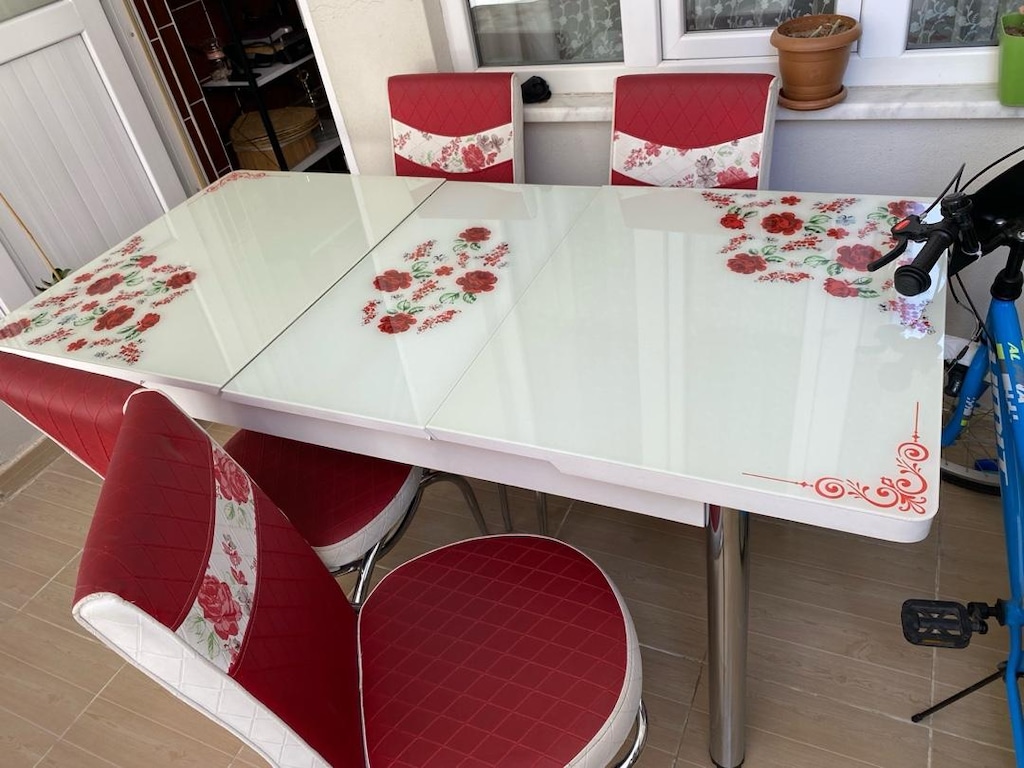 Açılır Kapanır Yemek Masası + Sandalyeler 6 kişilik - 3