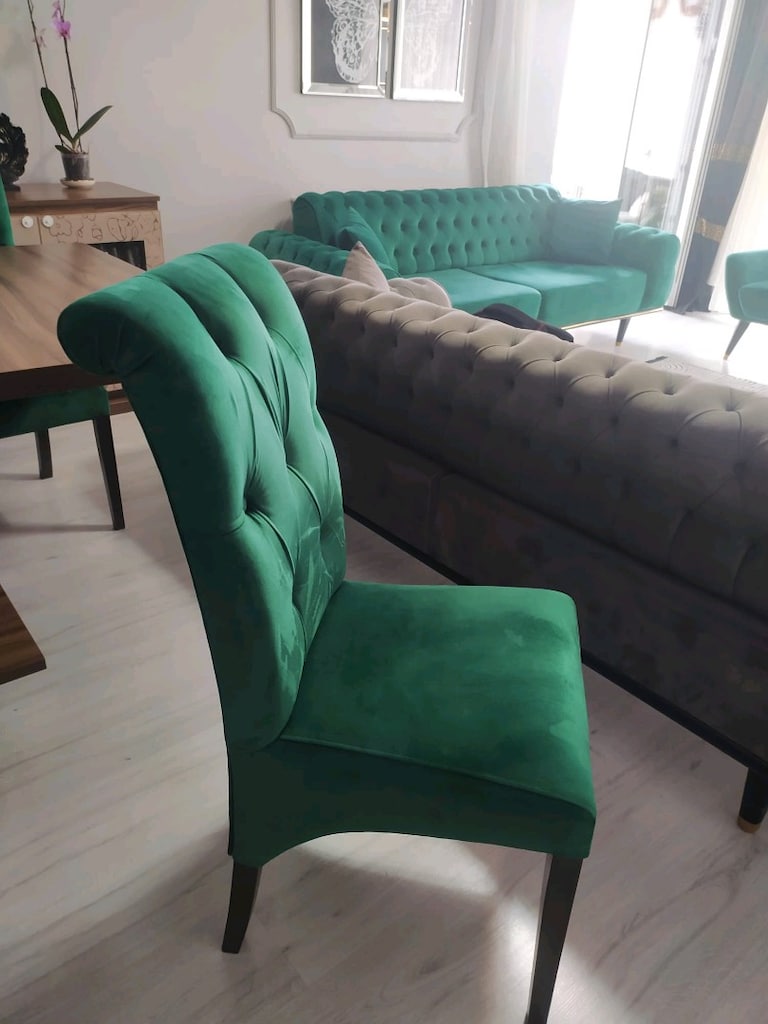 Koltuk ve sandalye takımı 3+3+1+1 . 6 adet sandalye
