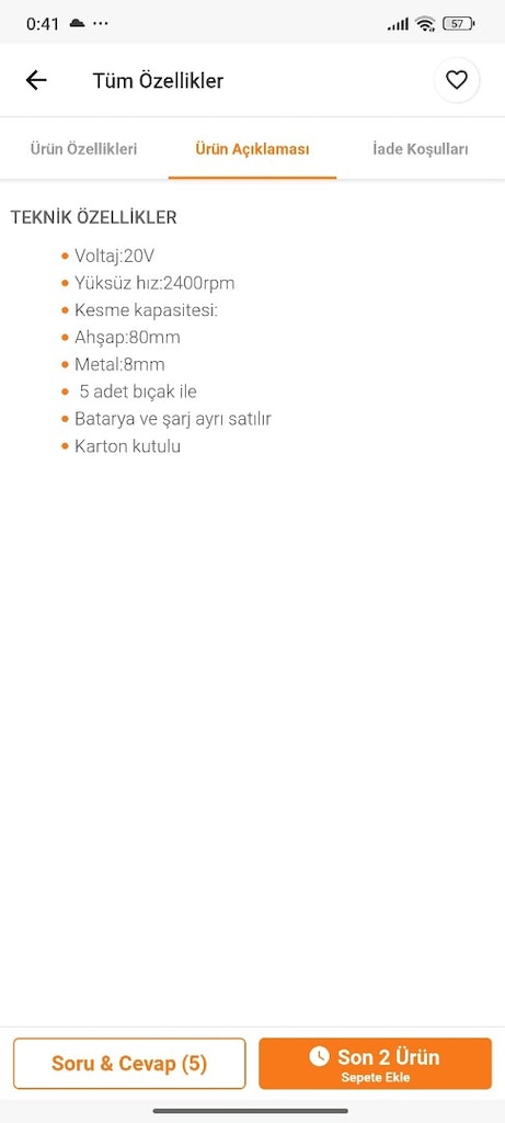 Tatol şarjlı dekupaj testere solo - 3