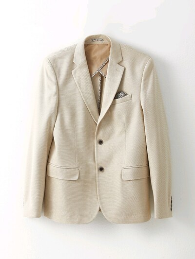 LCW Business Vision Bej Slim Fit Dar Kalıp Mono Yaka Blazer Ceket