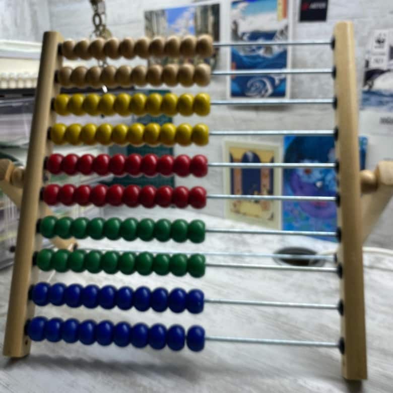 IKEA MULA Ahşap Abaküs Montessori Eğitici Oyuncak 100 Boncuk - 7