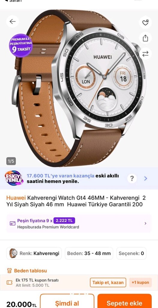 HUAWEİ GT4 KAHVE ÖZEL SERİ MAĞAZA ETİKET FİYATİ SON SAYFADA - 4