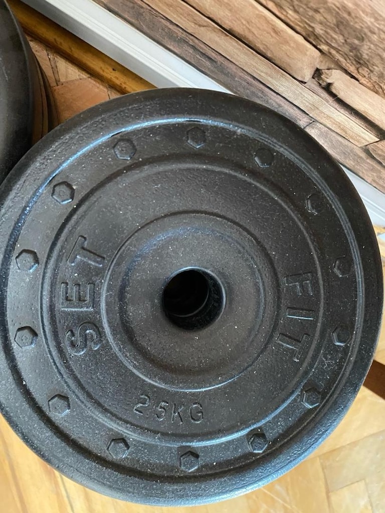 100 kg halter seti ve bench pres sehpası - 6