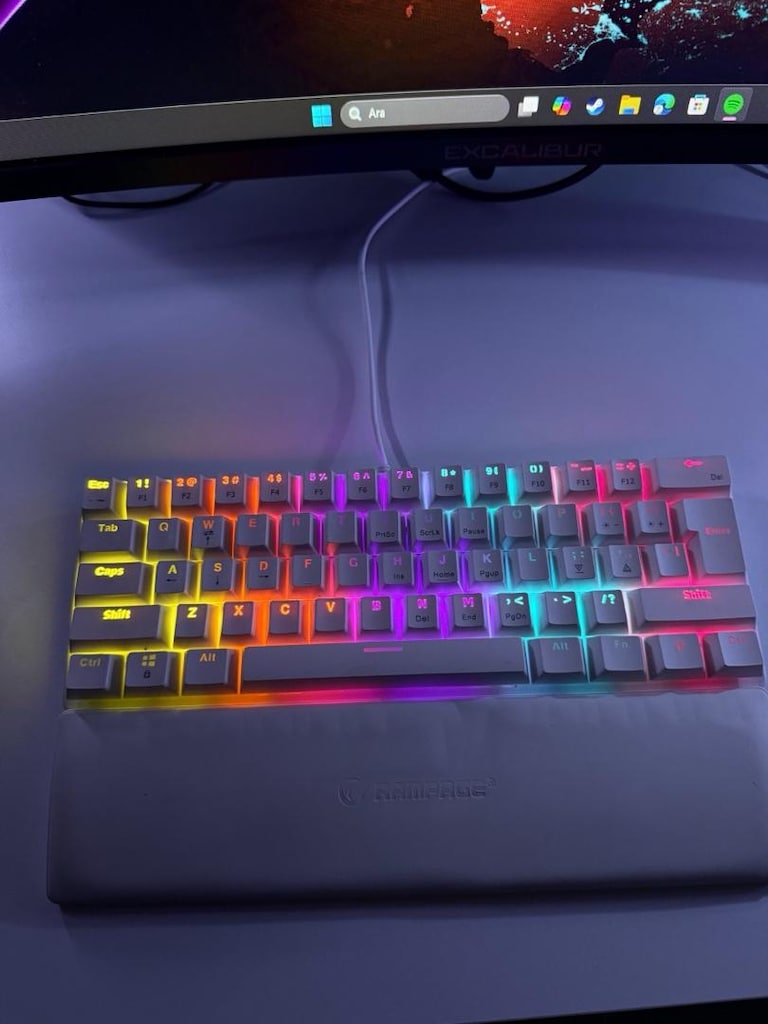 RAMPAGE PLOWER MINI MEKANİK OYUNCU KLAVYESİ - 4