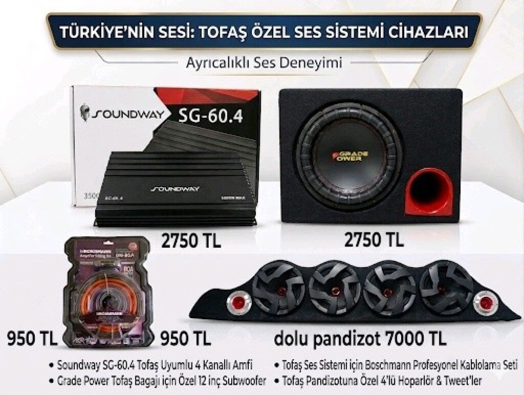 Tofaş ses sistemi - 2
