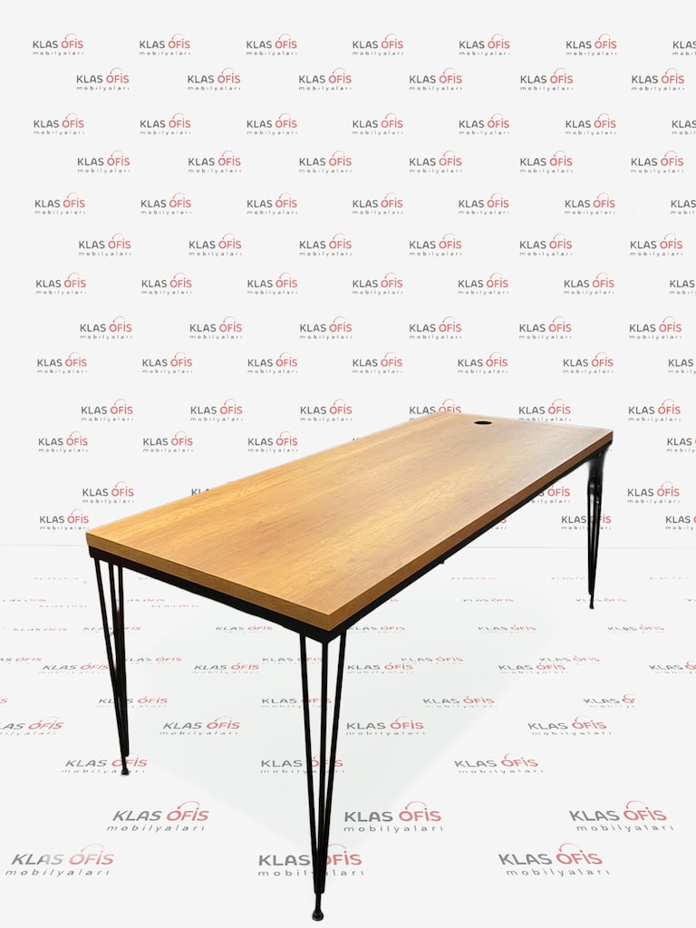 KLAS OFİS ÜSKÜDAR 180x80 cm CEVİZ TOPLANTI MASASI İKİNCİ EL - 2