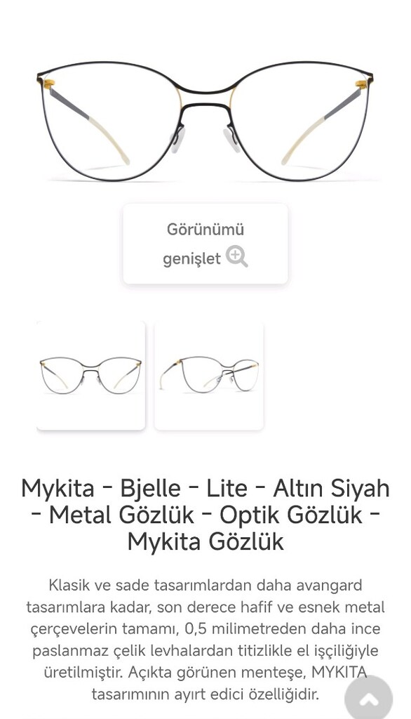 MYKITA Bjelle lite koleksiyonundan gözlük - 2