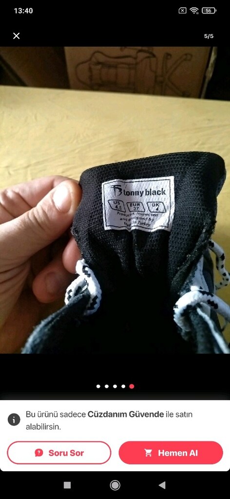 TONNY BLACK KADIN SPOR AYAKKABI 37 NUMARA İstanbul, Esenyurt - 5