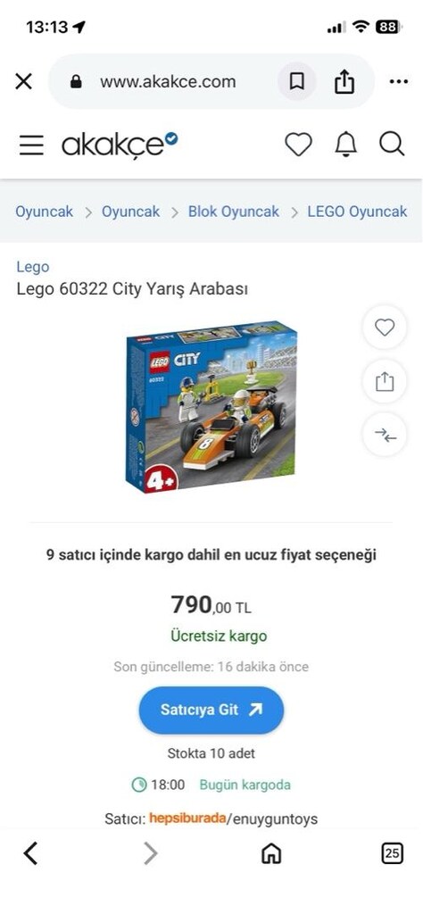 Lego city yarış 60322 - 4