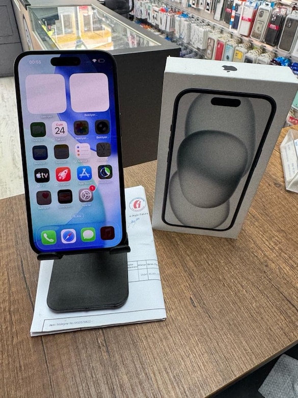 APPLE 22 AY GARANTİLİ iPHONE 15 TR 128GB PİL/100 KUTULU FATURALI - 3